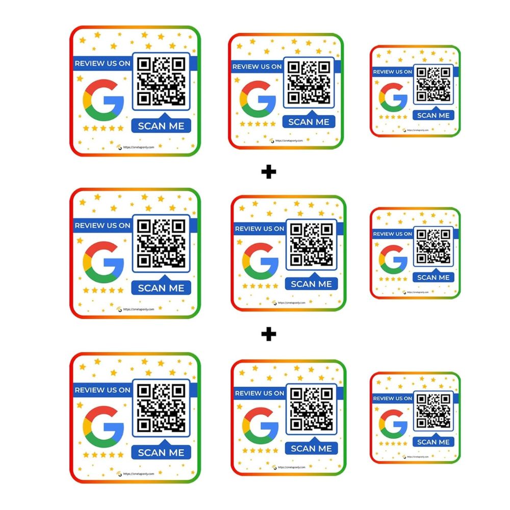 Google Review Stickers Pack | Get More Reviews Easily