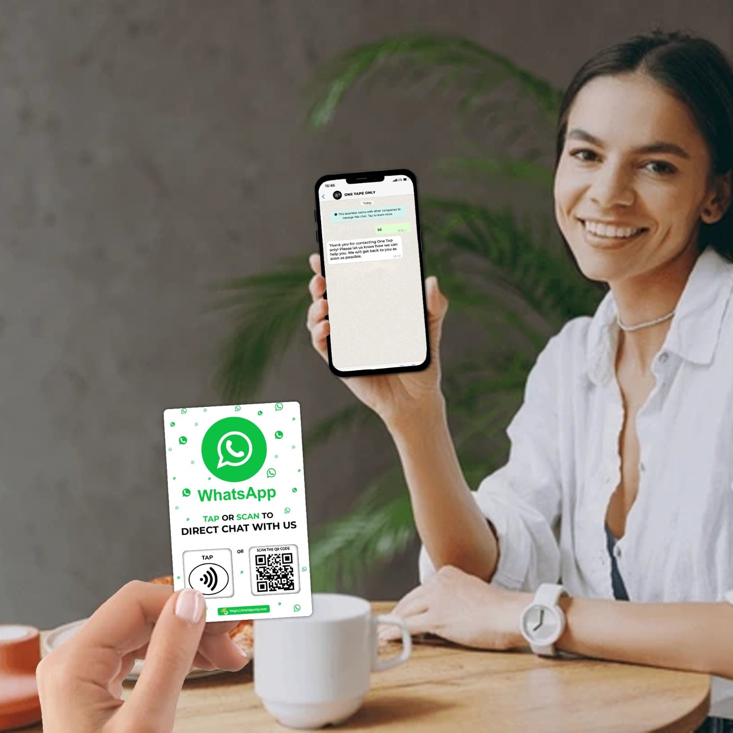 One Tap WhatsApp NFC Card | Boost Customer Engagement