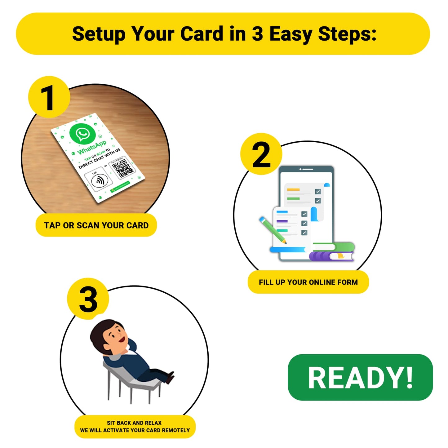 One Tap WhatsApp NFC Card | Boost Customer Engagement
