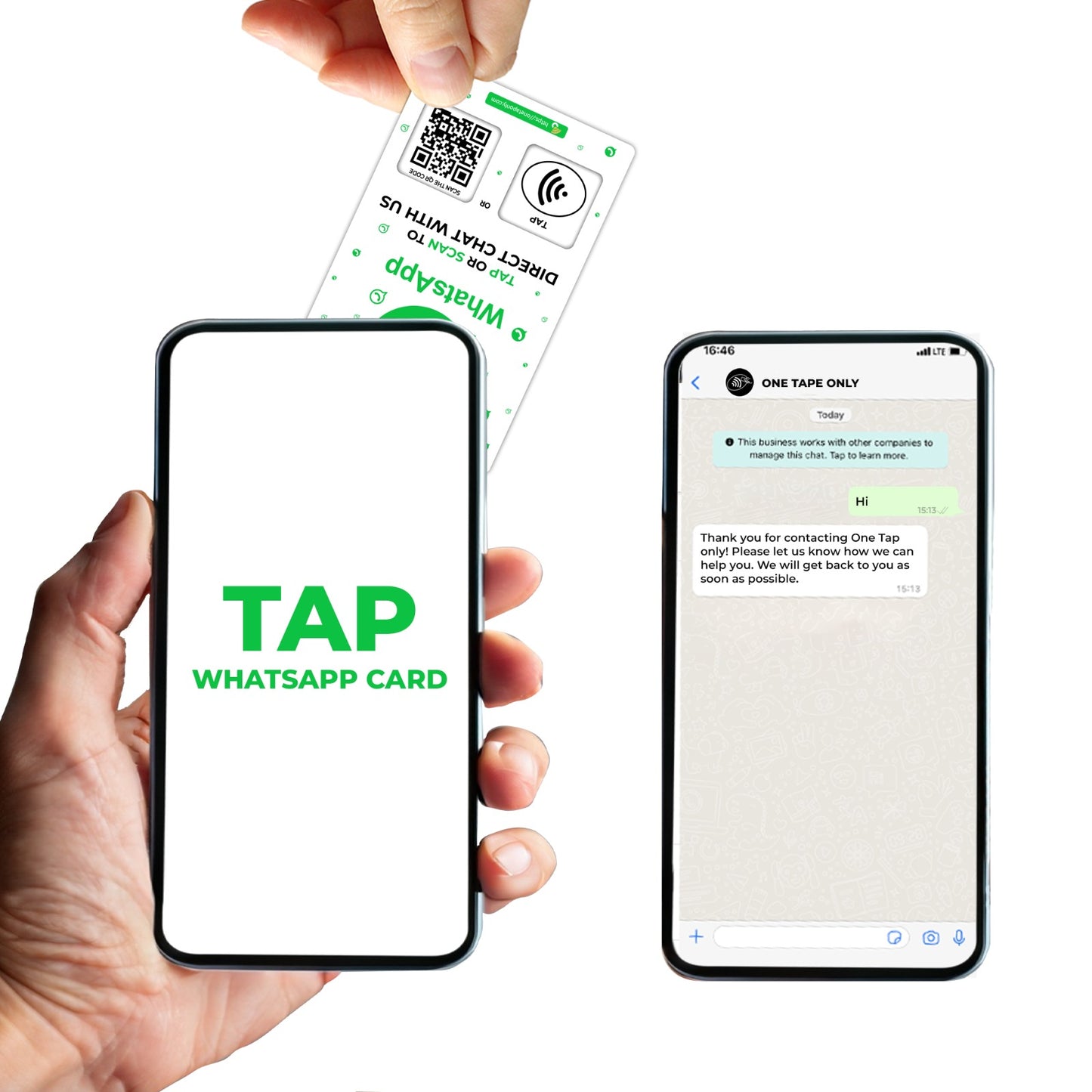 One Tap WhatsApp NFC Card | Boost Customer Engagement