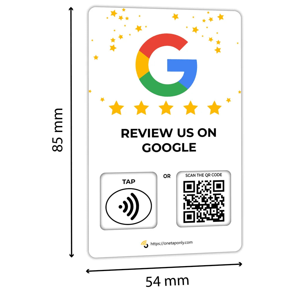 3-Pack Google Review Tap Cards Follow Us on Instagram & Facebook NFC Tap Cards Contactless Review QR Code for Instant Reviews & Followers Compatible with All Phones Reusable Unlimited Use NFC Cards image 2