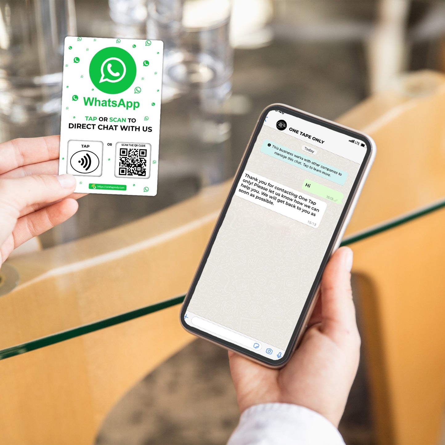 One Tap WhatsApp NFC Card | Boost Customer Engagement