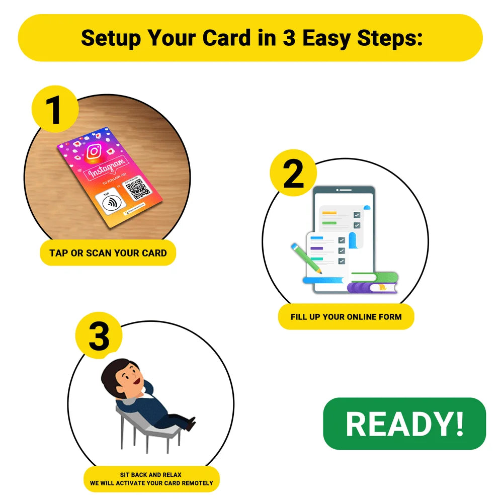 Instagram Review NFC Card | Boost Followers Instantly