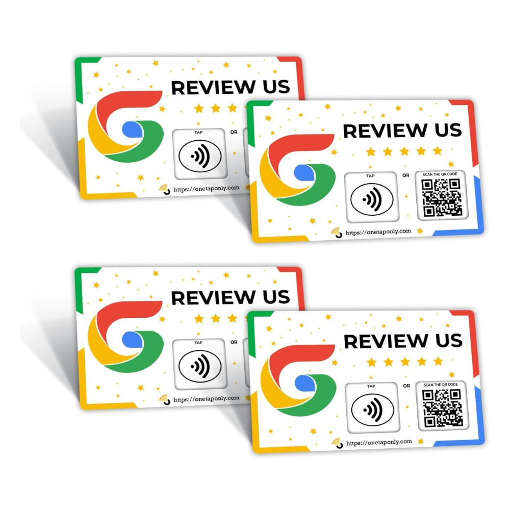 One Tap Only Google Review NFC Card with QR Code - Tap to get 5-star Google reviews - Product image 9