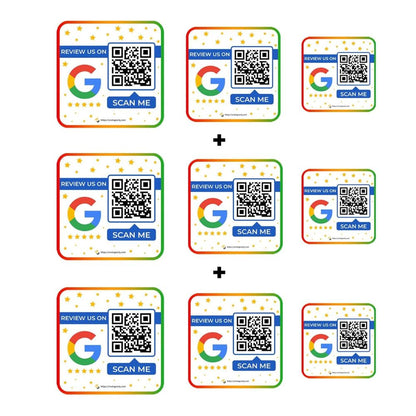 Google Review Stickers Pack | Get More Reviews Easily