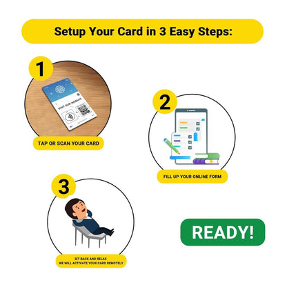 Website Review Tap Card | Review QR Code | Contactless Review Card | NFC Tap Card | Unlimited Use NFC Card image 5