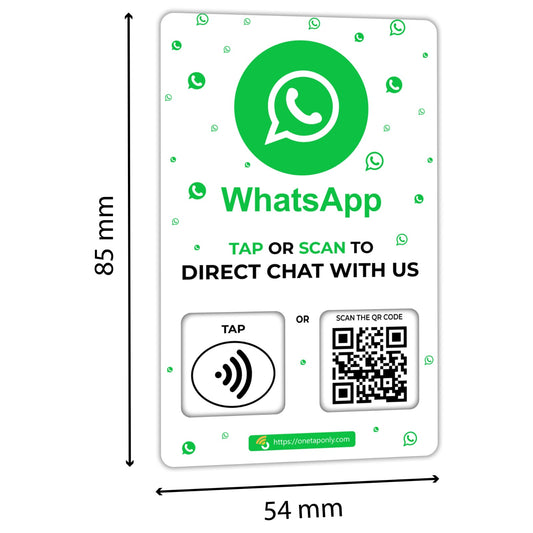 One Tap WhatsApp NFC Card | Boost Customer Engagement
