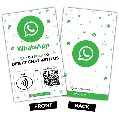 One Tap WhatsApp NFC Card | Boost Customer Engagement