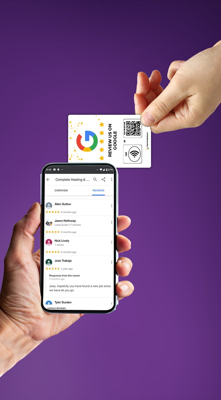 One Tap NFC Review Cards