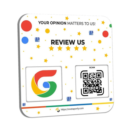 QR Plate for Google Reviews | One Tap Feedback Tool