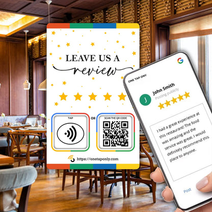One Tap NFC Review Card