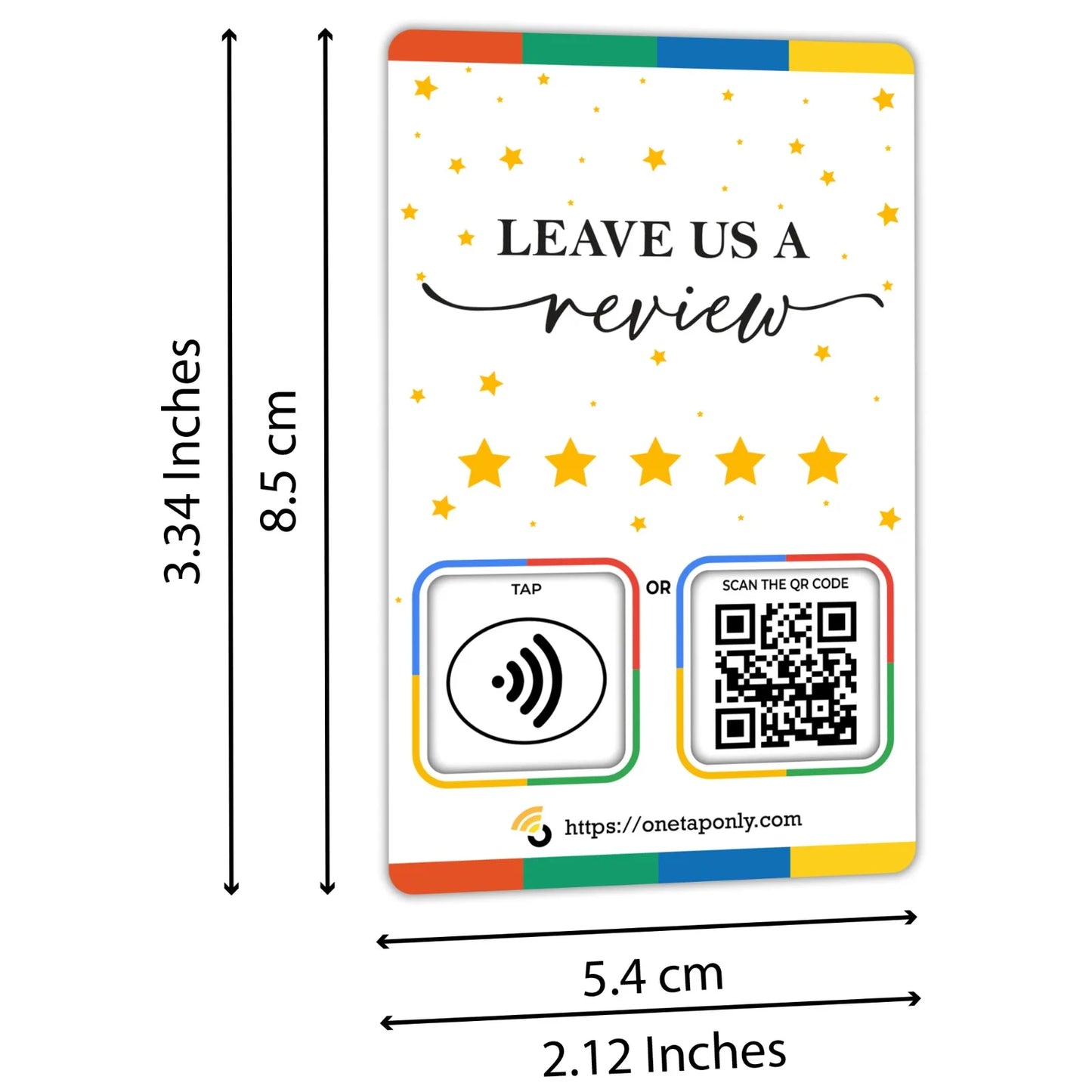 One Tap NFC Review Card