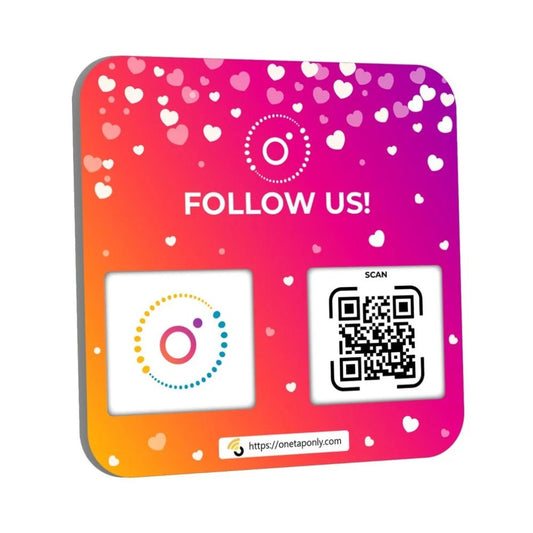 Instagram Review QR Plate | QR Code Follower Sign